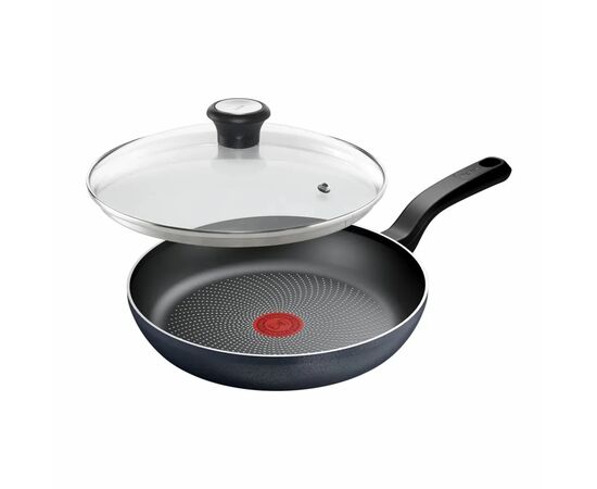 Сковорода Tefal So'' Light 26 см, алюміній, бакеліт, скло, чорний (H0560542_SET)