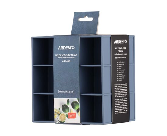 Форма для льда Ardesto Gemini набір 2 шт синій (AR1143B), изображение 4 Форма для льда Ardesto Gemini набір 2 шт синій (AR1143B), изображение 4