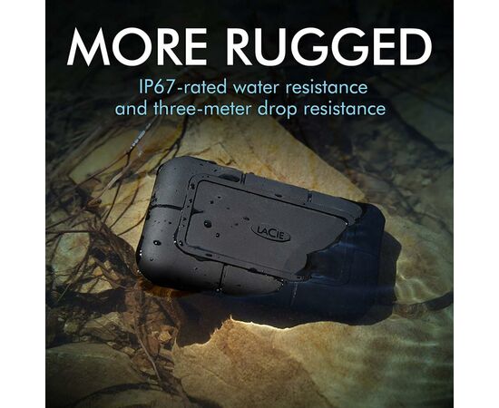 Накопичувач SSD USB Type-C 2TB Rugged Pro LaCie (STHZ2000800), зображення 3 Накопичувач SSD USB Type-C 2TB Rugged Pro LaCie (STHZ2000800), зображення 3