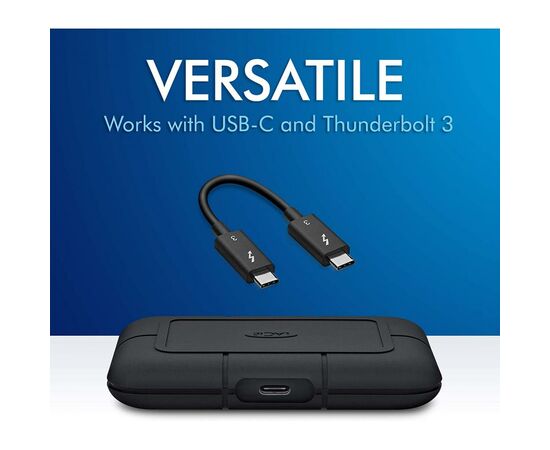 Накопичувач SSD USB Type-C 2TB Rugged Pro LaCie (STHZ2000800), зображення 4 Накопичувач SSD USB Type-C 2TB Rugged Pro LaCie (STHZ2000800), зображення 4