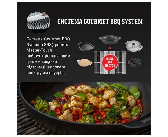 Гриль-барбекю Weber Master-Touch GBS C-5750 57 см Blue (14716004), изображение 10 Гриль-барбекю Weber Master-Touch GBS C-5750 57 см Blue (14716004), изображение 10