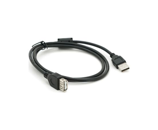 Дата кабель USB 2.0 AM/AF 1.0m ferrite black Voltronic (YT-AM/AF-1.0B), изображение 2 Дата кабель USB 2.0 AM/AF 1.0m ferrite black Voltronic (YT-AM/AF-1.0B), изображение 2