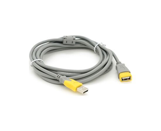 Дата кабель USB 2.0 AM/AF 3.0m ferrite grey yellow V-LINK (YT-AM/AF-3.0GY)