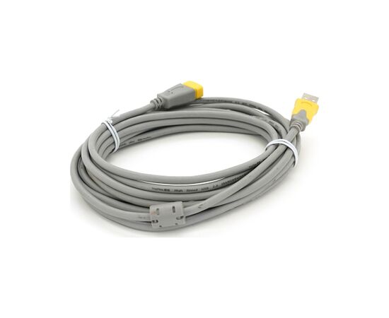 Дата кабель USB 2.0 AM/AF 5.0m ferrite grey yellow VEGGIEG (YT-AM/AF-5.0GY)