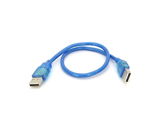 Дата кабель USB 2.0 AM/AM 0.3m blue Ritar (YT-AM/AM-0.3TBL)