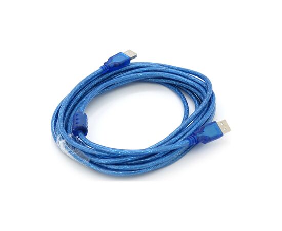 Дата кабель USB 2.0 AM/AM 5.0m blue Ritar (YT-AM/AM-5.0TBL), зображення 2 Дата кабель USB 2.0 AM/AM 5.0m blue Ritar (YT-AM/AM-5.0TBL), зображення 2