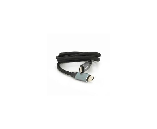 Дата кабель USB-C to USB-C 1.0m USB 3.2 Gen2 100W 10Gbps 4K60Hz black Voltronic (YT-TC-TC-B-1m)