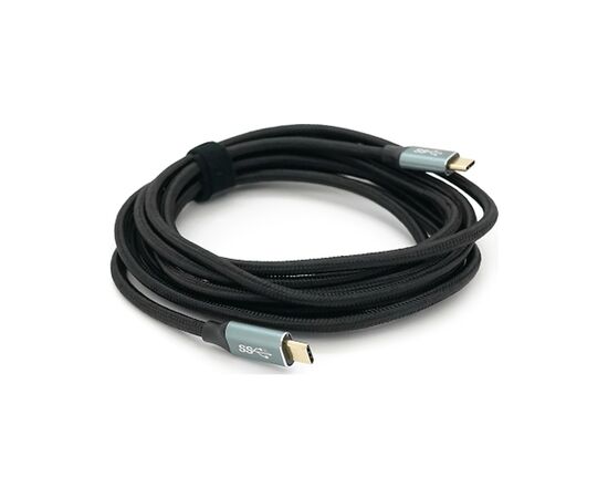 Дата кабель USB-C to USB-C 3.0m USB 3.2 Gen2 100W 10Gbps 4K60Hz black Voltronic (YT-TC-TC-B-3m), зображення 2