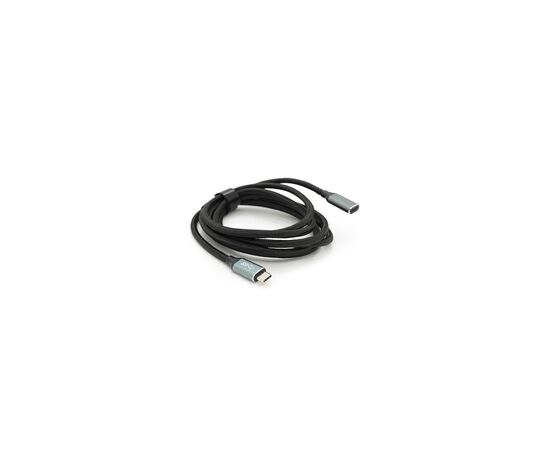 Дата кабель USB-C M/F 2.0m USB 3.2 Gen2 100W 10Gbps 4K60Hz black Voltronic (YT-TC-TC-EXB-2m)