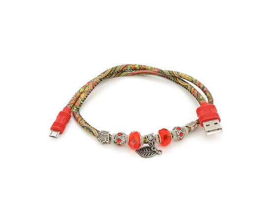 Дата кабель USB 2.0 AM to Micro 5P 0.5m 2.4A red iKAKU (YT-iK/PT-MR), изображение 2