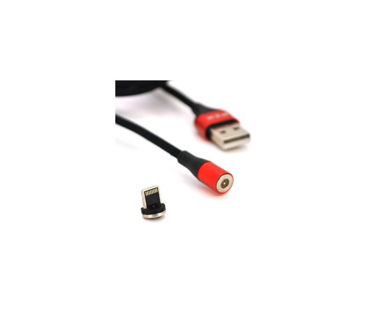 Дата кабель USB 2.0 AM to Lightning 1.0m magnetic 3.1A black PZX (V133-B), изображение 2 Дата кабель USB 2.0 AM to Lightning 1.0m magnetic 3.1A black PZX (V133-B), изображение 2