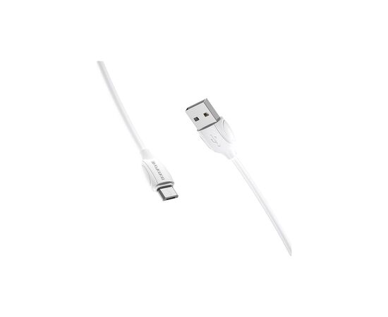 Дата кабель USB 2.0 AM to Micro 5P 1.0m 2.4A white BOROFONE (6931474701787)