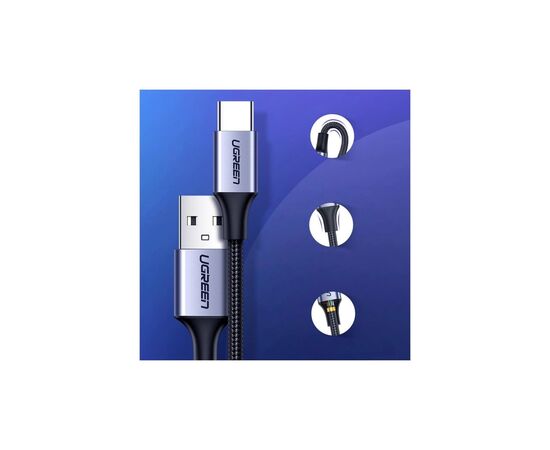 Дата кабель USB 2.0 AM to USB-C 3.0m Ugreen (UGR-60408), изображение 4 Дата кабель USB 2.0 AM to USB-C 3.0m Ugreen (UGR-60408), изображение 4