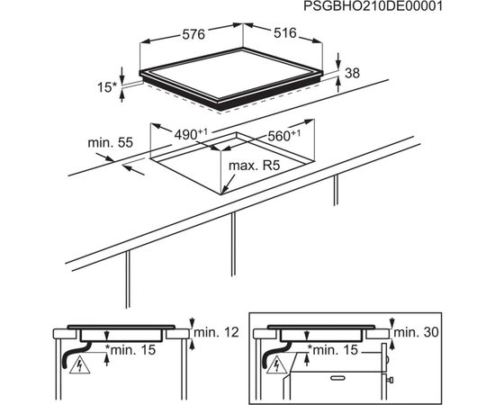 Варочная поверхность Electrolux EHF46547XK, изображение 10 Варочная поверхность Electrolux EHF46547XK, изображение 10