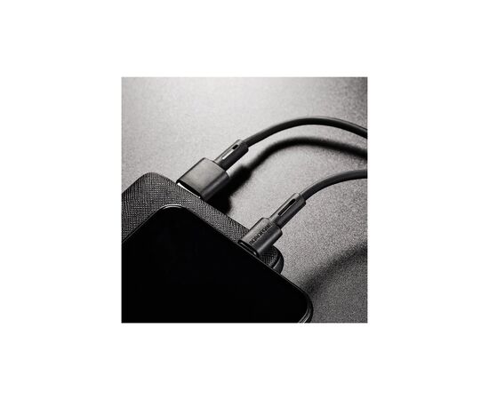 Дата кабель USB 2.0 AM to Lightning 1.0m 2.4A silicone black BOROFONE (6931474710352), изображение 3 Дата кабель USB 2.0 AM to Lightning 1.0m 2.4A silicone black BOROFONE (6931474710352), изображение 3