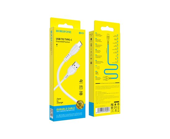 Дата кабель USB 2.0 AM to Micro 5P 1.0m 2.4A black BOROFONE (6931474743916), изображение 3 Дата кабель USB 2.0 AM to Micro 5P 1.0m 2.4A black BOROFONE (6931474743916), изображение 3
