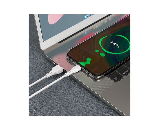 Дата кабель USB 2.0 AM to Micro 5P 1.0m 2.4A black BOROFONE (6931474743916), изображение 4 Дата кабель USB 2.0 AM to Micro 5P 1.0m 2.4A black BOROFONE (6931474743916), изображение 4
