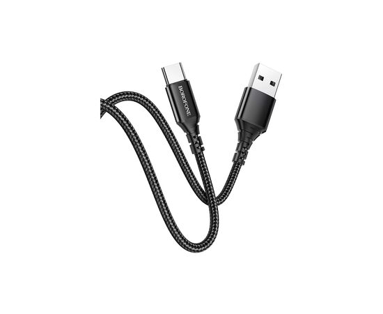Дата кабель USB 2.0 AM to USB-C 1.0m 2.4A black BOROFONE (6931474745835)