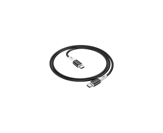 Дата кабель USB-C to USB-C 1.0m 3A 60W silicone black BOROFONE (6974443384802), изображение 2 Дата кабель USB-C to USB-C 1.0m 3A 60W silicone black BOROFONE (6974443384802), изображение 2