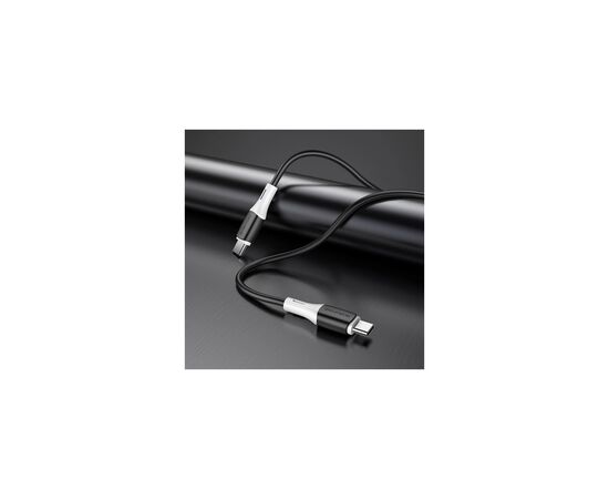 Дата кабель USB-C to USB-C 1.0m 3A 60W silicone black BOROFONE (6974443384802), изображение 4 Дата кабель USB-C to USB-C 1.0m 3A 60W silicone black BOROFONE (6974443384802), изображение 4