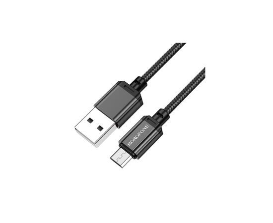 Дата кабель USB 2.0 AM to Micro 5P 1.0m black BOROFONE (6974443389029)