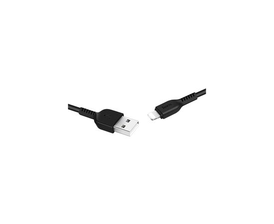 Дата кабель USB 2.0 AM to Lightning 1.0m 2.4A black HOCO (6957531061144)