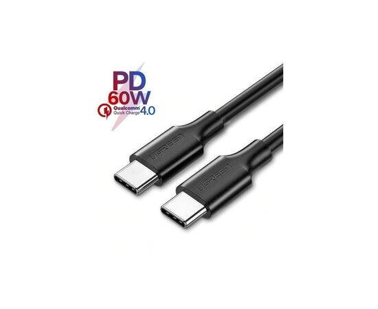Дата кабель USB-C to USB-C 2.0m Ugreen (UGR-10306), изображение 2 Дата кабель USB-C to USB-C 2.0m Ugreen (UGR-10306), изображение 2