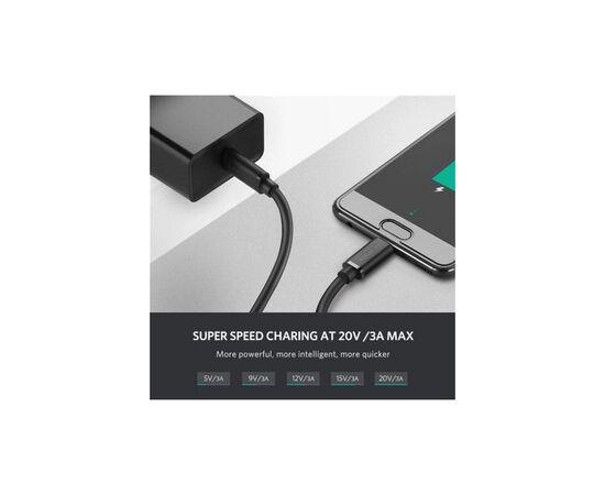 Дата кабель USB-C to USB-C 2.0m Ugreen (UGR-10306), изображение 4 Дата кабель USB-C to USB-C 2.0m Ugreen (UGR-10306), изображение 4