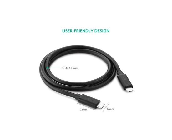 Дата кабель USB-C to USB-C 2.0m Ugreen (UGR-10306), изображение 8 Дата кабель USB-C to USB-C 2.0m Ugreen (UGR-10306), изображение 8