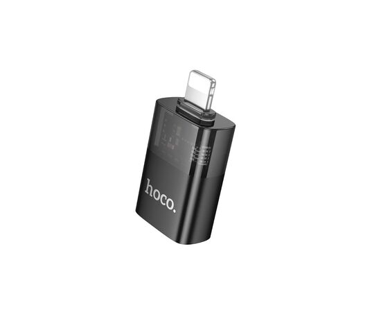 Переходник OTG USB 3.0 AF to Lightning Black HOCO (6942007647151), изображение 3 Переходник OTG USB 3.0 AF to Lightning Black HOCO (6942007647151), изображение 3