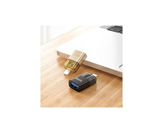 Переходник OTG USB 3.0 AF to Lightning Black HOCO (6942007647151), изображение 5 Переходник OTG USB 3.0 AF to Lightning Black HOCO (6942007647151), изображение 5