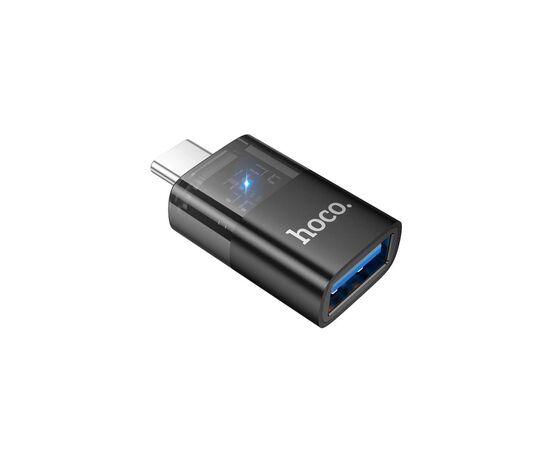 Дата кабель OTG USB 3.0 AF to USB-C Black HOCO (6942007647199)
