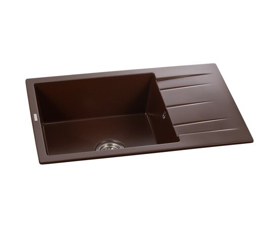 Мойка кухонная GRANADO NAVIA marron з сифоном (775*495mm.) (gr3806), изображение 2 Мойка кухонная GRANADO NAVIA marron з сифоном (775*495mm.) (gr3806), изображение 2