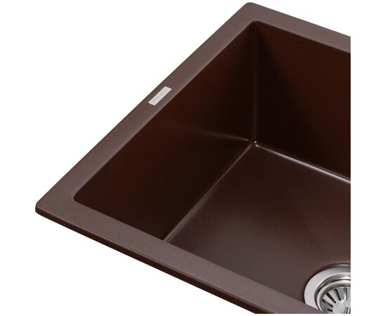 Мойка кухонная GRANADO NAVIA marron з сифоном (775*495mm.) (gr3806), изображение 3 Мойка кухонная GRANADO NAVIA marron з сифоном (775*495mm.) (gr3806), изображение 3