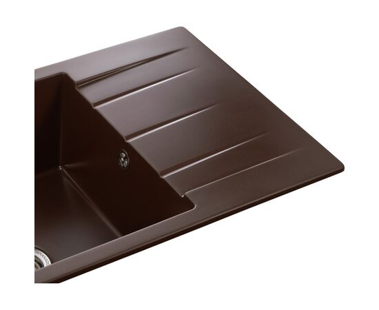 Мойка кухонная GRANADO NAVIA marron з сифоном (775*495mm.) (gr3806), изображение 4 Мойка кухонная GRANADO NAVIA marron з сифоном (775*495mm.) (gr3806), изображение 4