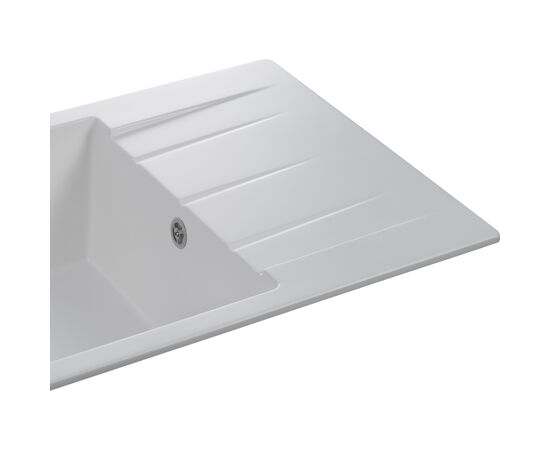 Мойка кухонная GRANADO NAVIA white з сифоном (775*495mm.) (gr3805), изображение 4 Мойка кухонная GRANADO NAVIA white з сифоном (775*495mm.) (gr3805), изображение 4