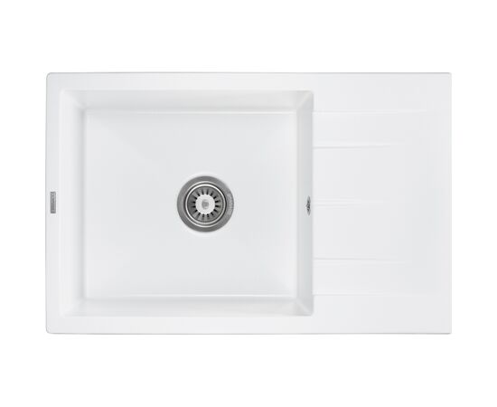 Мойка кухонная GRANADO NAVIA white з сифоном (775*495mm.) (gr3805)