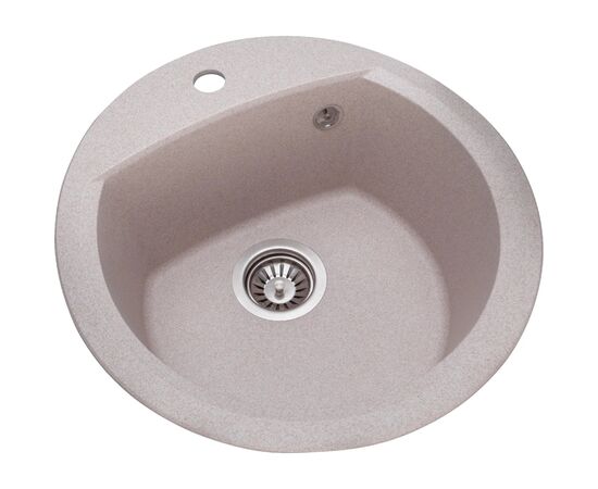 Мийка кухонна GRANADO RONDA avena з сифоном (470*490mm.) (gr2202), зображення 2 Мийка кухонна GRANADO RONDA avena з сифоном (470*490mm.) (gr2202), зображення 2
