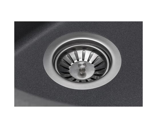 Мойка кухонная GRANADO RONDA grafito з сифоном (470*490mm.) (gr2209), изображение 3