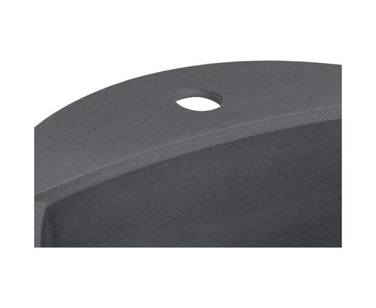 Мойка кухонная GRANADO RONDA grafito з сифоном (470*490mm.) (gr2209), изображение 6