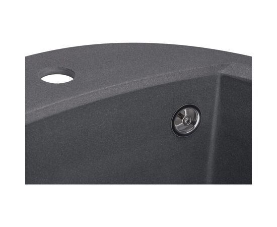 Мойка кухонная GRANADO RONDA grafito з сифоном (470*490mm.) (gr2209), изображение 7