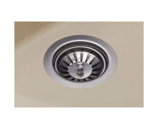 Мойка кухонная GRANADO RONDA ivory з сифоном (470*490mm.) (gr2204), изображение 3 Мойка кухонная GRANADO RONDA ivory з сифоном (470*490mm.) (gr2204), изображение 3