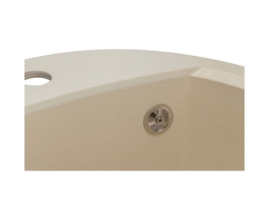 Мойка кухонная GRANADO RONDA ivory з сифоном (470*490mm.) (gr2204), изображение 7 Мойка кухонная GRANADO RONDA ivory з сифоном (470*490mm.) (gr2204), изображение 7