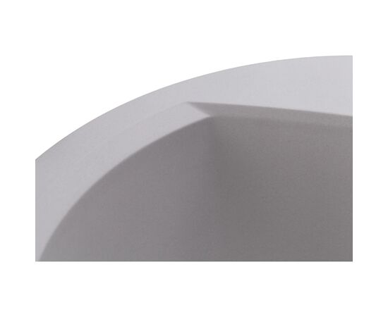 Мойка кухонная GRANADO RONDA white з сифоном (470*490mm.) (gr2205), изображение 4 Мойка кухонная GRANADO RONDA white з сифоном (470*490mm.) (gr2205), изображение 4