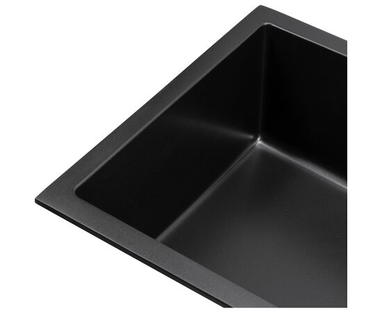 Мойка кухонная GRANADO Under top XL black shine (gr3701), изображение 3 Мойка кухонная GRANADO Under top XL black shine (gr3701), изображение 3