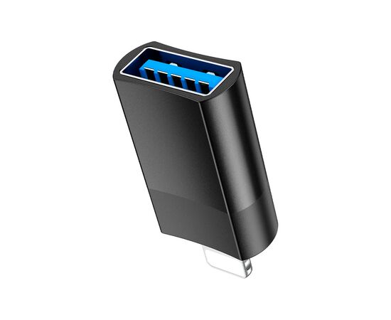 Переходник UA17 Lightning M to USB F USB2.0 no data transfer Black HOCO (6931474761989), изображение 3 Переходник UA17 Lightning M to USB F USB2.0 no data transfer Black HOCO (6931474761989), изображение 3