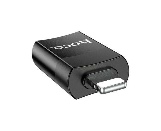 Переходник UA17 Lightning M to USB F USB2.0 no data transfer Black HOCO (6931474761989), изображение 4 Переходник UA17 Lightning M to USB F USB2.0 no data transfer Black HOCO (6931474761989), изображение 4