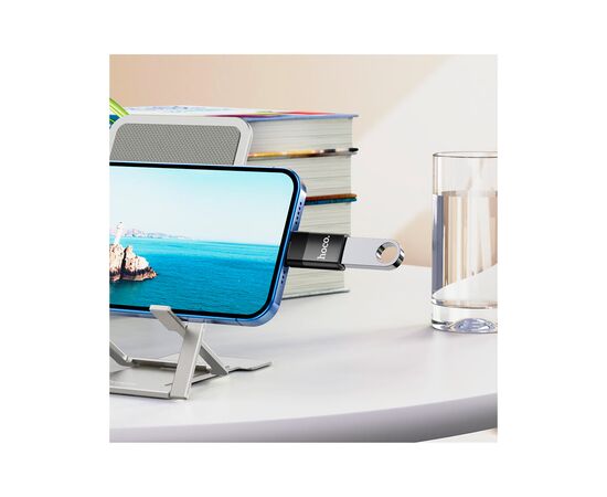 Переходник UA17 Lightning M to USB F USB2.0 no data transfer Black HOCO (6931474761989), изображение 8 Переходник UA17 Lightning M to USB F USB2.0 no data transfer Black HOCO (6931474761989), изображение 8