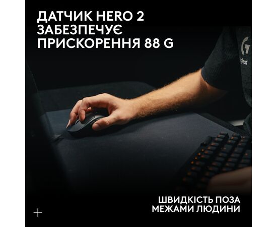 Мышка Logitech G Pro X Superlight 2 Lightspeed Wireless Black (910-006630), изображение 11 Мышка Logitech G Pro X Superlight 2 Lightspeed Wireless Black (910-006630), изображение 11