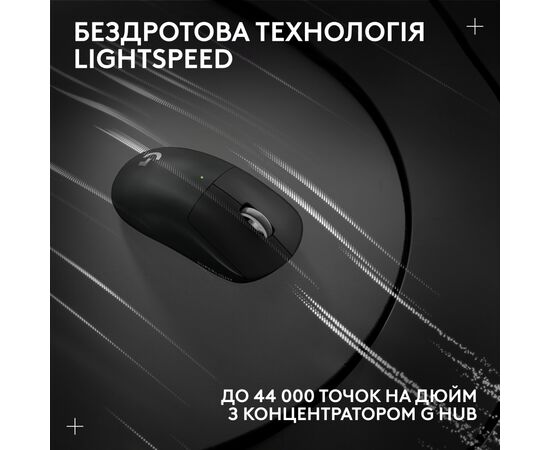 Мышка Logitech G Pro X Superlight 2 Lightspeed Wireless Black (910-006630), изображение 9 Мышка Logitech G Pro X Superlight 2 Lightspeed Wireless Black (910-006630), изображение 9